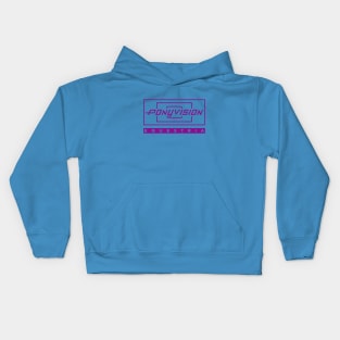 Ponyvision in Purple Kids Hoodie